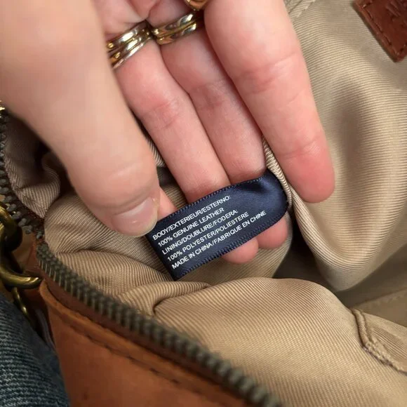 American Leather Co. Sequoia Satchel Purse Bag - Picture 12 of 13